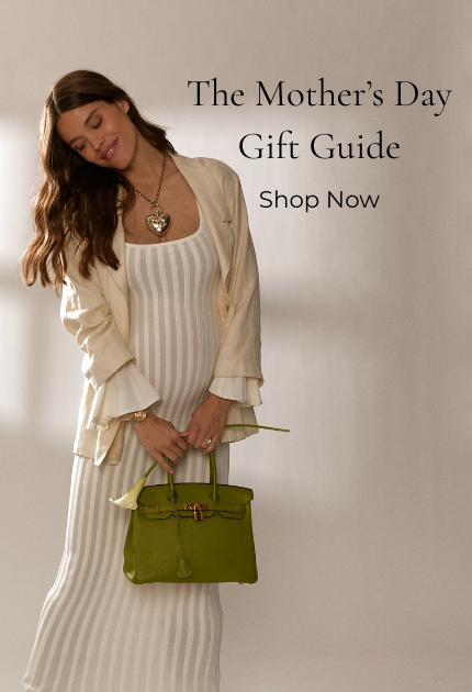 Hero Banner: A model wearing Chanel gripoix earrings and cuff and Chanel gripoix pieces laid out on stone.