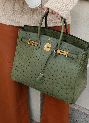 Live Shopping: Green Hermes Ostrich Birkin 
