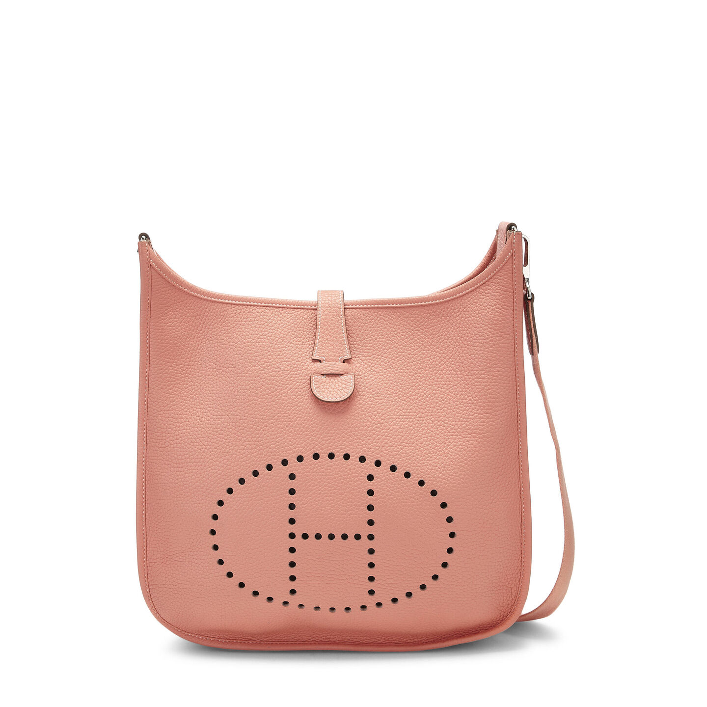 Chanel 23P Denim Bag Adjustable Heart Pearl Crush Hear Chain Mini