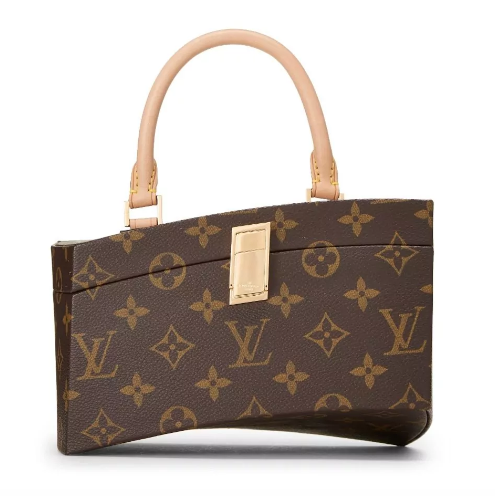 FRANK GEHRY X LOUIS VUITTON MONOGRAM CANVAS TWISTED BOX, $16,500