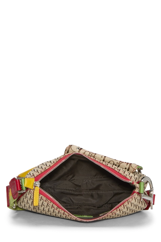 Multicolor Trotter Canvas Rasta Double Saddle Bag, , large image number 5