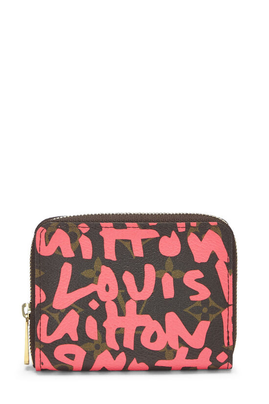 Stephen Sprouse x Louis Vuitton Pink Graffiti Zippy Coin Purse  QJA0OE2TPB008