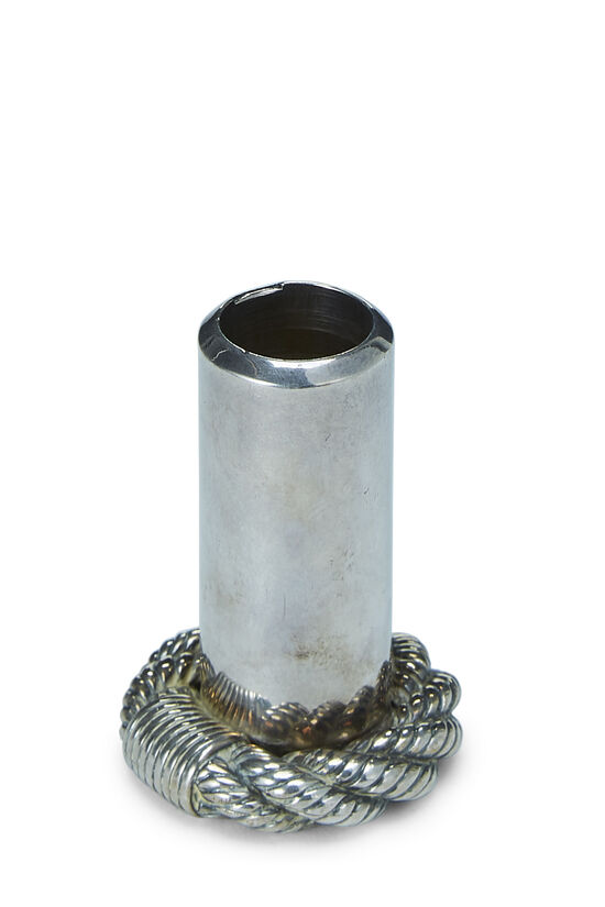 Silver Rope Engraved Candle Holder, , large image number 1