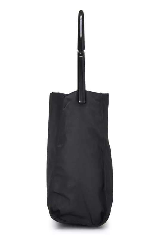 Black Nylon Shoulder Bag, , large image number 2
