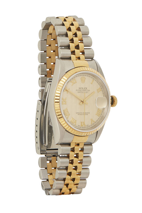 Stainless Steel & 18K Yellow Gold Pyramid Datejust 16233 36mm, , large image number 0