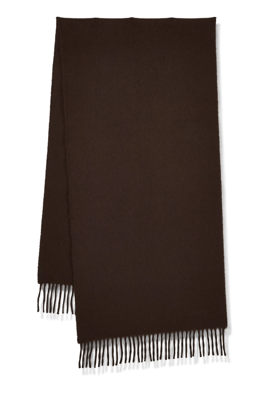 Brown Cashmere Unie Brodee Scarf, , large image number 0