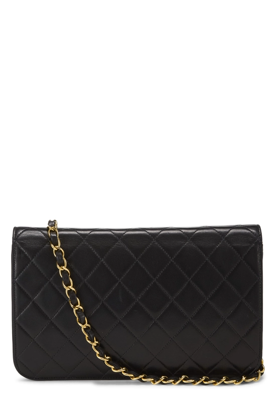 Black Quilted Lambskin Snap Full Flap Small, , large image number 3