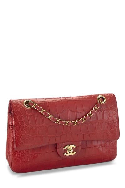 Red Crocodile Classic Double Flap Medium, , large