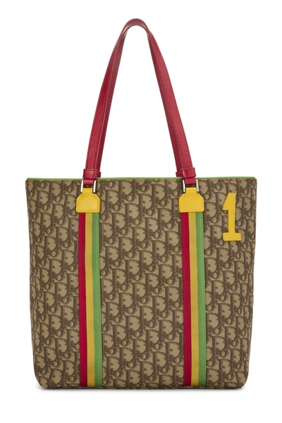 Brown Rasta Trotter Coated Canvas Tote