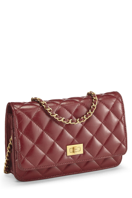 Chanel red wallet on chain WOC