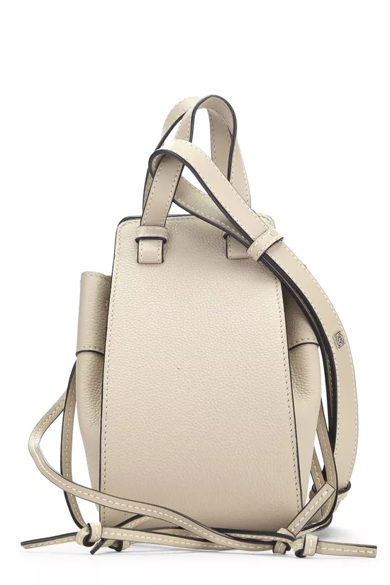 Grey Calfskin Hammock Drawstring Bag Mini, , large image number 3