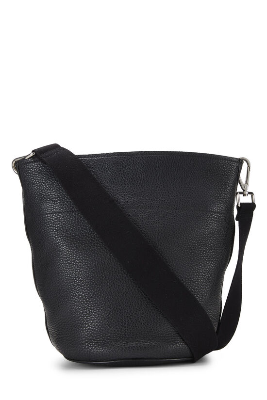 Black Leather Shoulder Bag, , large image number 3