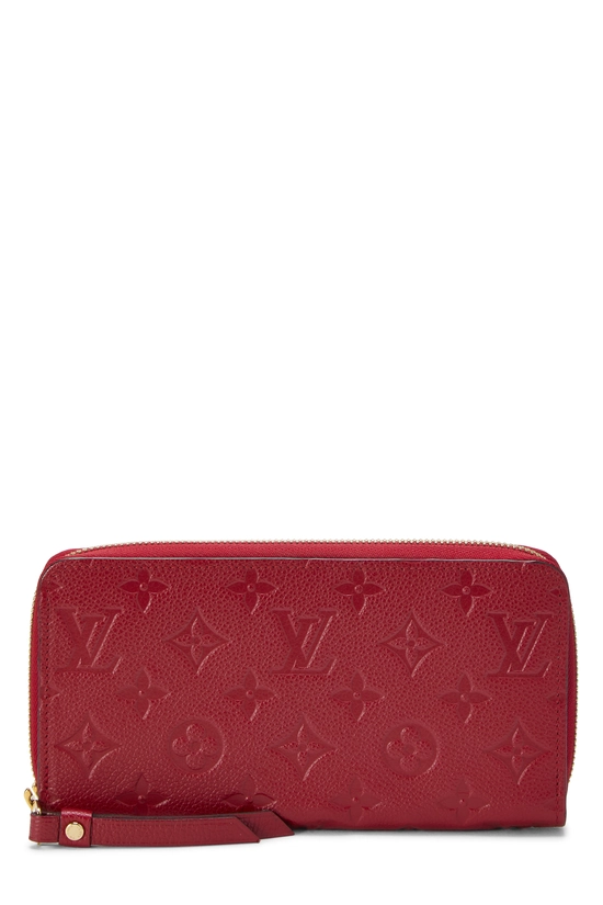 Red Monogram Empreinte Zippy Continental Wallet, , large image number 0