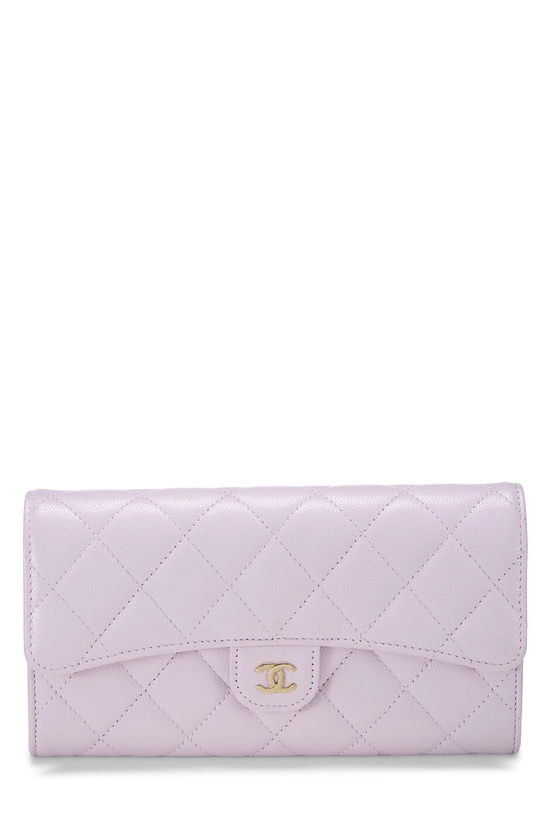 Purple Caviar Classic Flap Wallet, , large image number 0