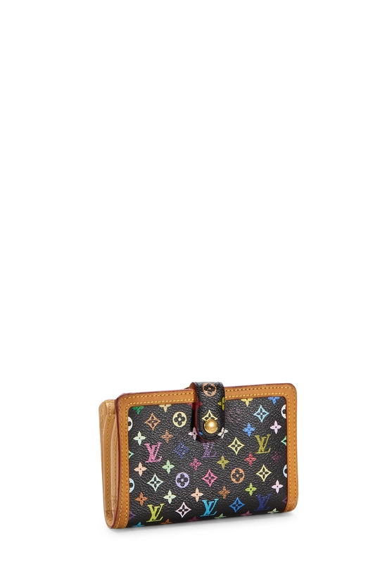 Takashi Murakami x Louis Vuitton Black Monogram Multicolore Porte-Monnaie Viennois Wallet, , large image number 1