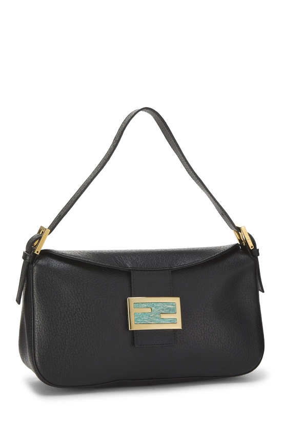 Black Leather Shoulder Bag, , large image number 1