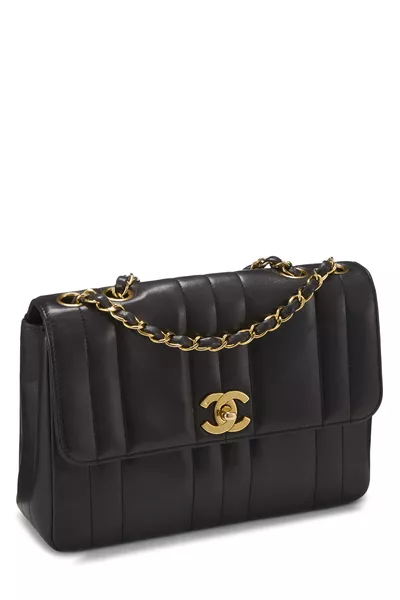 Chanel Black Lambskin Vertical Flap Small — photo 2