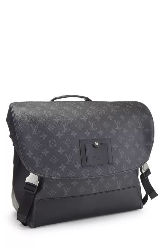 Black Monogram Eclipse Voyager Messenger MM, , large image number 1