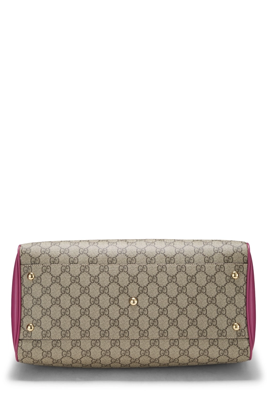 Multicolor GG Supreme Canvas Boston Handbag Small, , large image number 4