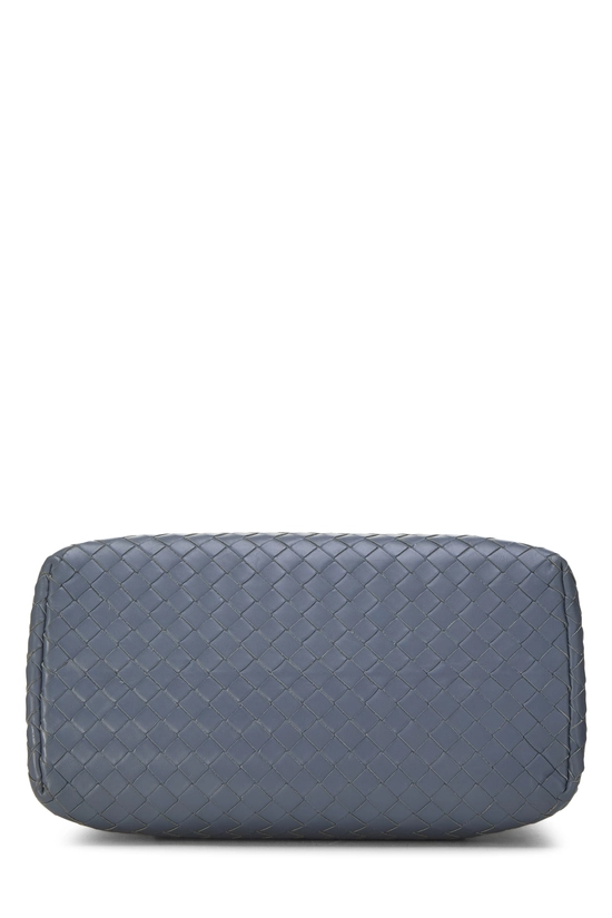 Blue Intrecciato Roma Tote Mini, , large image number 4