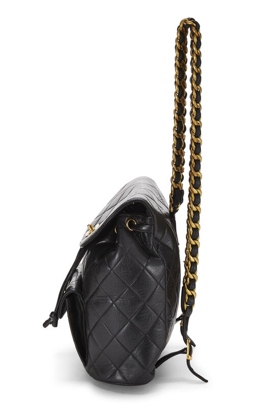 Black Chanel CC Backpack