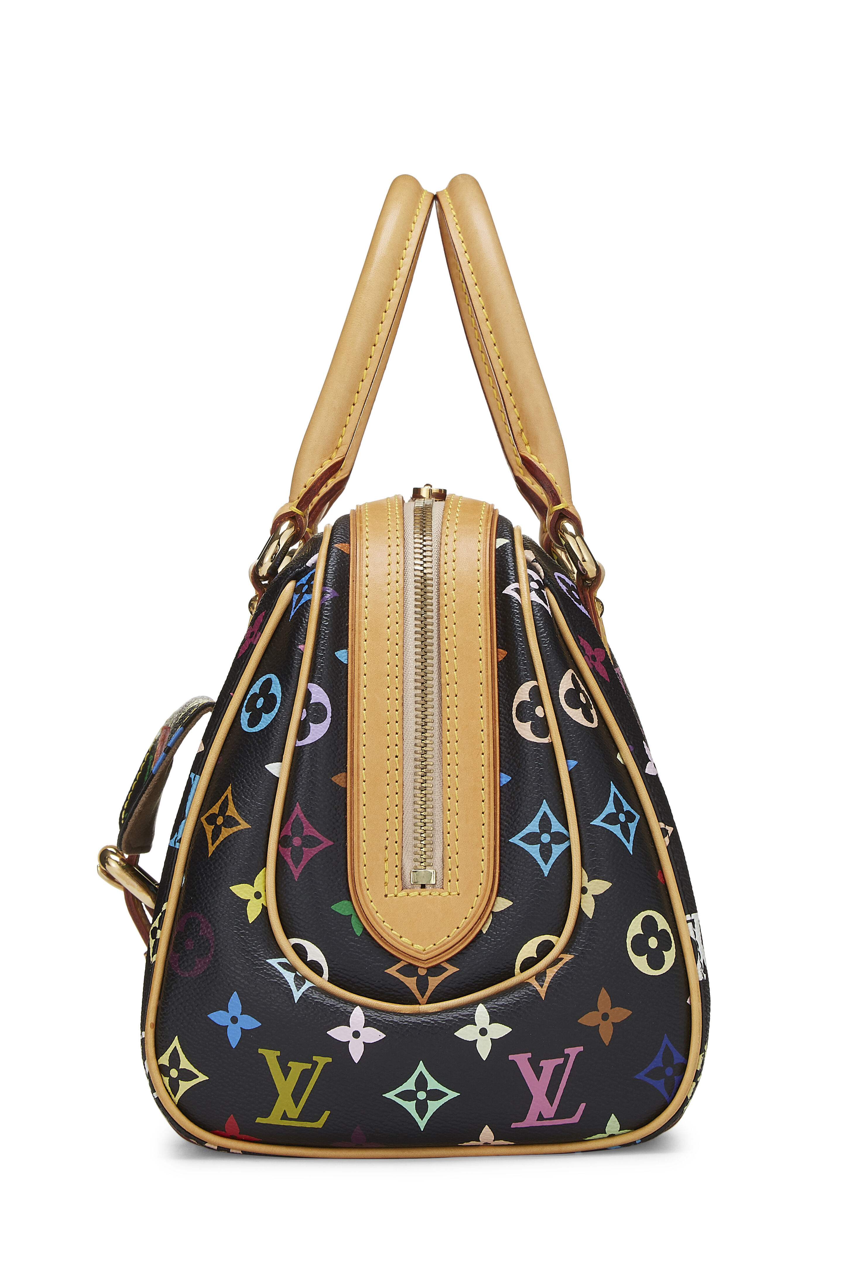 Louis Vuitton Takashi Murakami x Louis Vuitton Black Monogram Multicolore  Priscilla - What Goes Around Comes Around