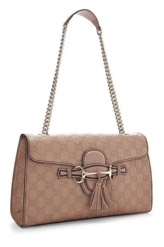 Pink Guccissima Emily Chain Shoulder Bag, , large image number 1