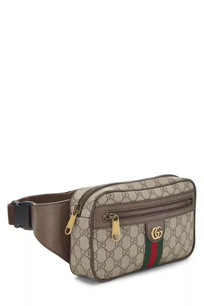 Gucci Brown GG Supreme Canvas Ophidia Belt Bag — photo 2