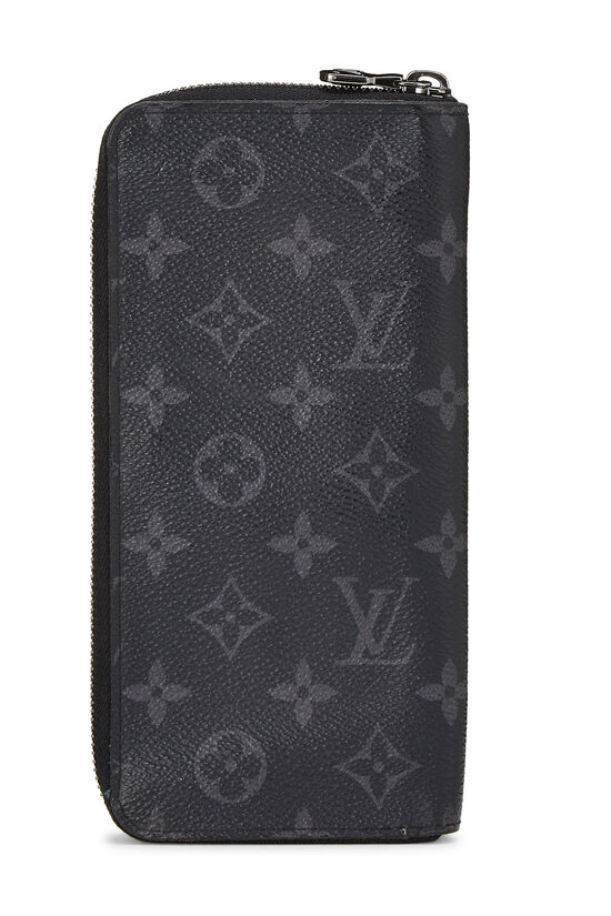 Louis Vuitton Zippy Wallet Vertical Monogram Eclipse Authentic GI4189