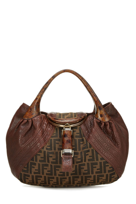 Brown Zucca Canvas & Leather Spy, , large image number 0