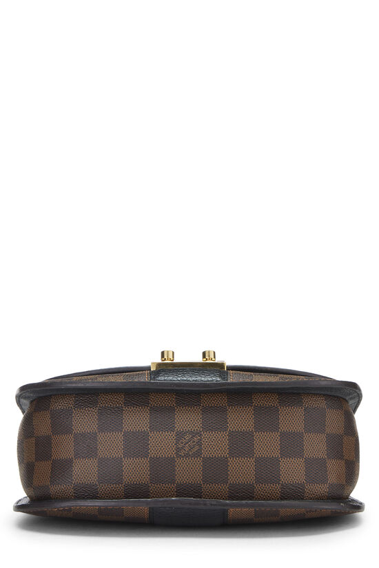 Louis Vuitton Jersey Damier Ebene Brown/Magnolia in Coated Canvas