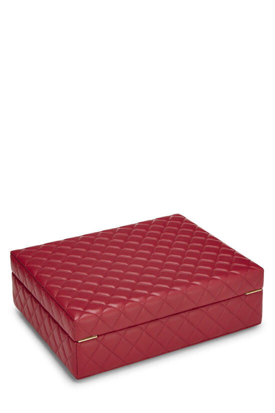 Red Quilted Lambskin Success Story Box , , large image number 1
