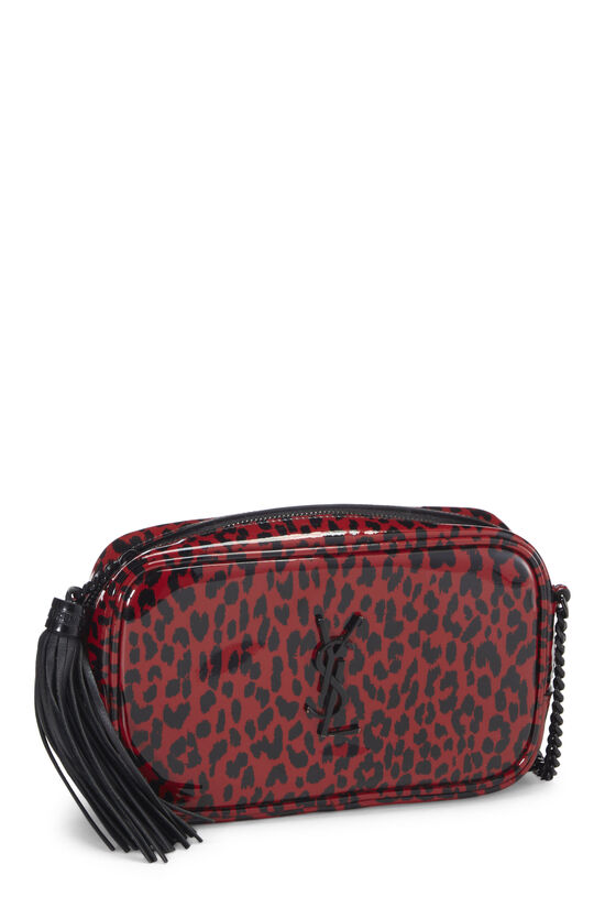 Red Leopard Printed Patent Leather Lou Camera Bag Mini, , large image number 2