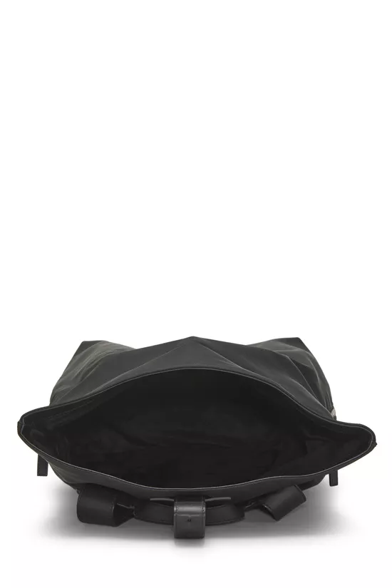 Black Techno Canvas Web Backpack, , large image number 5