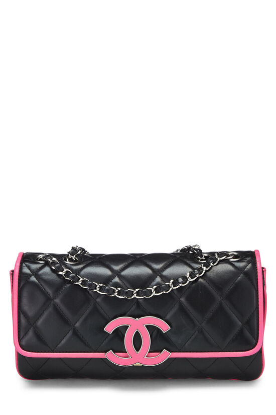 Chanel Neon Pink Quilted Jersey Maxi 19 Flap Gold Hardware, 2020