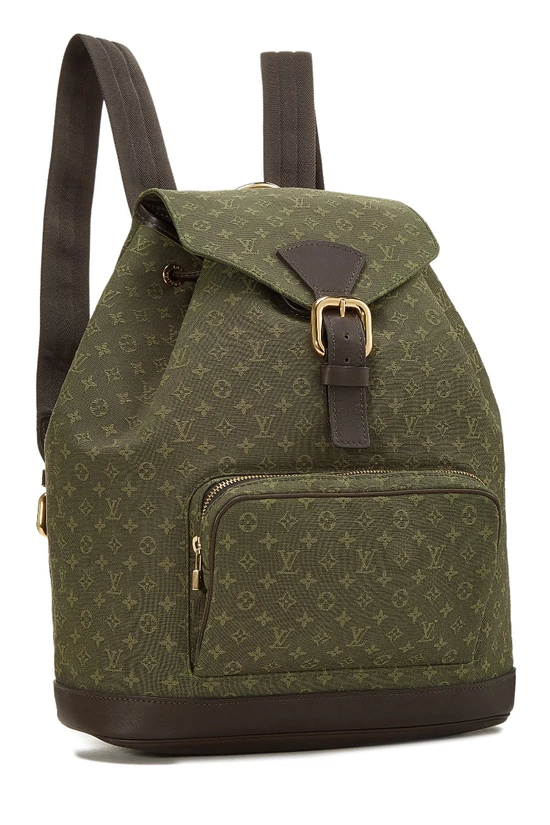 Pre-Owned Green Monogram Mini Lin Montsouris GM QJB0B81SG300B