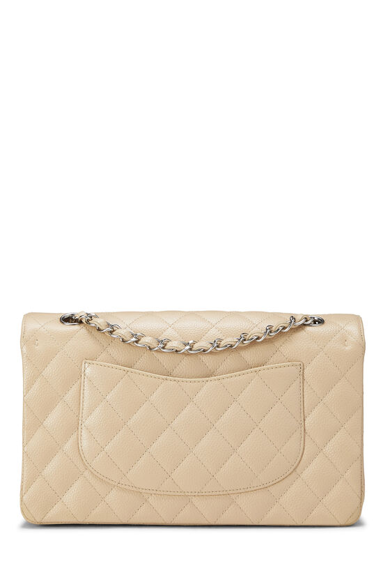 Chanel Caviar Quilted Medium Double Flap Beige