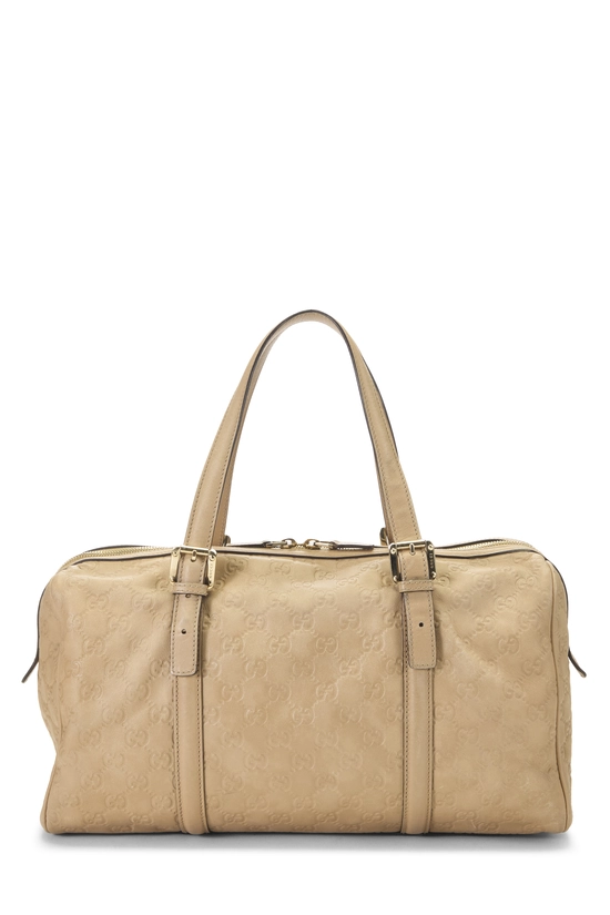 Beige Guccissima Leather Web Britt Boston Bag, , large image number 3