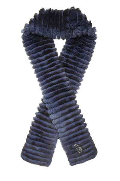 Blue Fur 'CC' Muffler, , large