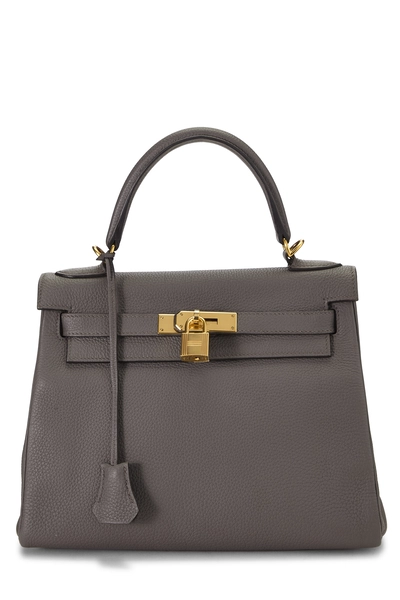 Hermes Etain Togo Kelly Retourne 28