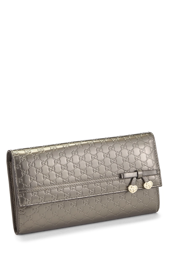 Grey Microguccissima Continental Wallet, , large image number 1