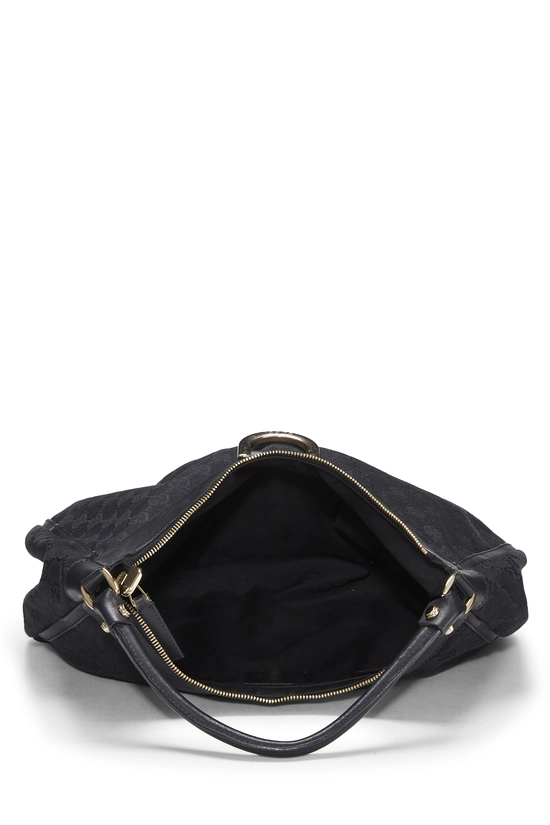 Black Original GG Canvas D-Ring Abbey Shoulder Bag, , large image number 5