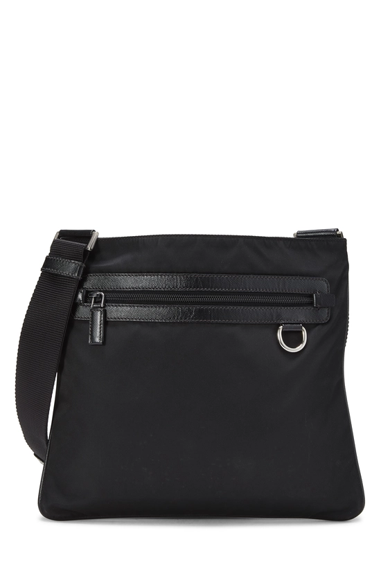 Black Nylon Messenger Bag Small, , large image number 0