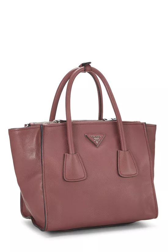 Pink Vitello Daino Trapeze Tote, , large image number 1