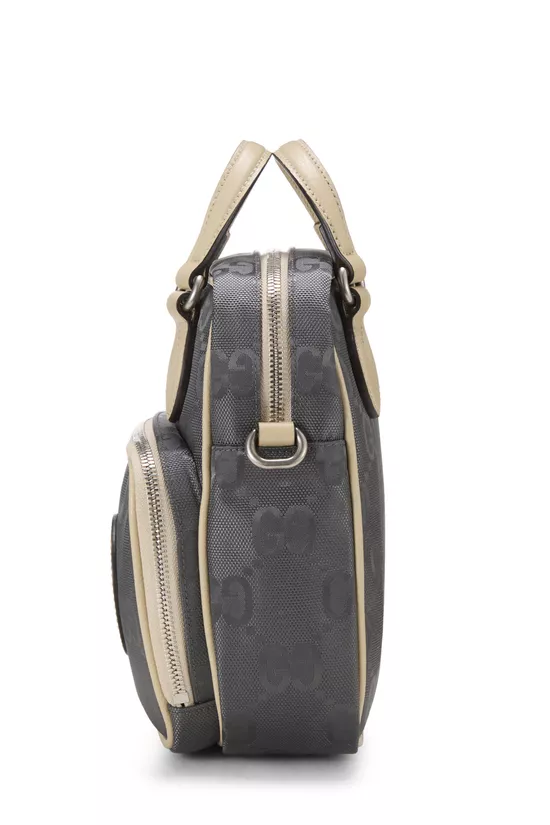 Grey GG Nylon Off the Grid Shoulder Bag, , large image number 2