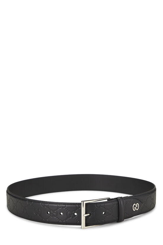 Black Guccissima Leather Belt, , large image number 1