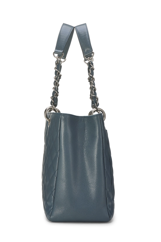 Blue Quilted Caviar Grand Shopping Tote (GST), , large image number 2