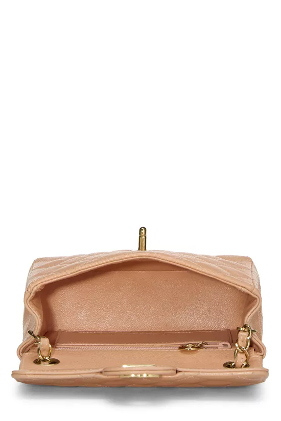 Pink Quilted Caviar Half Flap Mini, , large image number 5