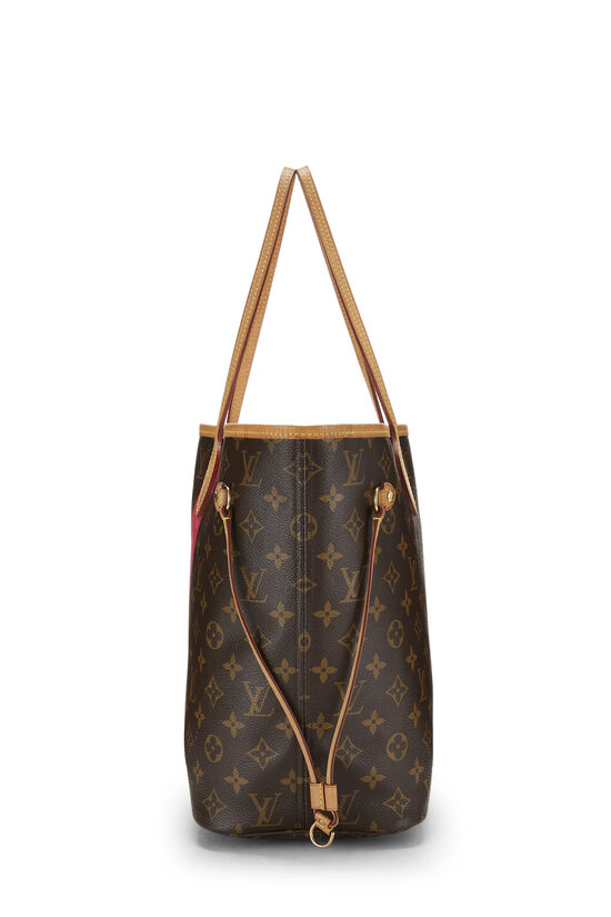 Louis Vuitton Pink Monogram V Neverfull MM NM QJB0BJAWPA023 | WGACA 