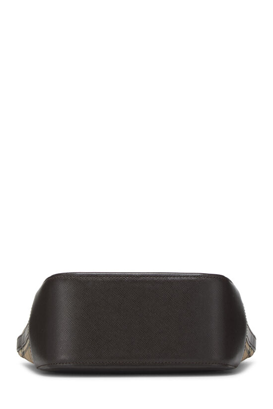 Brown Haymarket Check Canvas Handbag Mini, , large image number 4